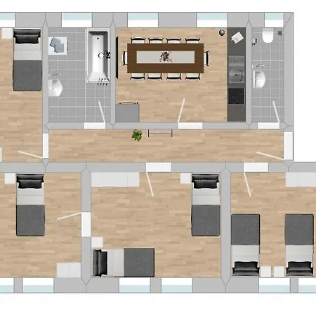 Apartamento Sad401 Geraeumig Eingerichtete Monteurwohnung *